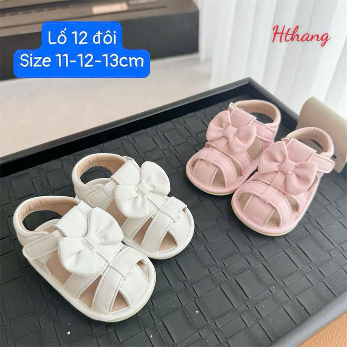 Dép tập đi nơ bé gái
