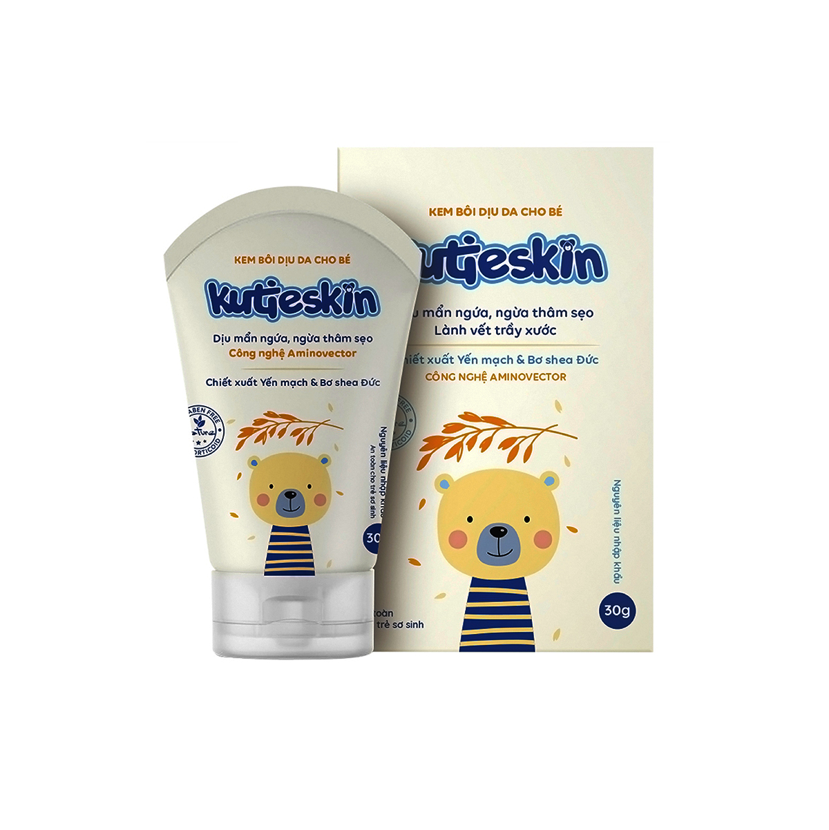 Kem trị côn trùng đốt Kutieskin 30g (0m+)