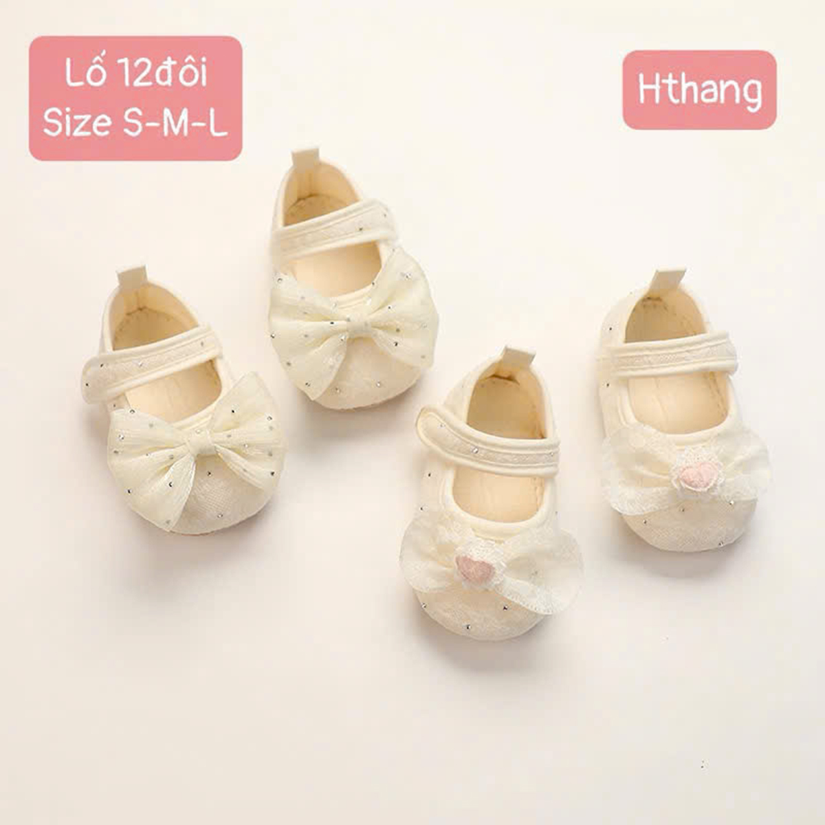 Giày búp bê trắng cho bé