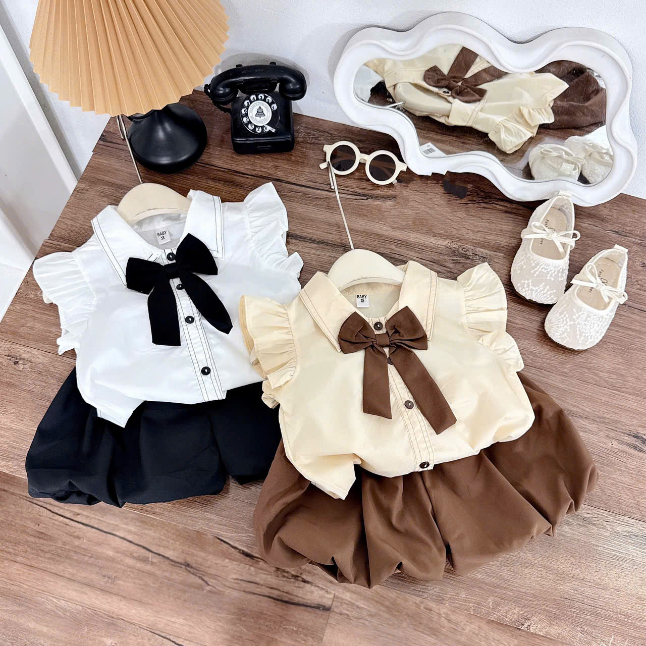 Bộ cộc nơ bé gái