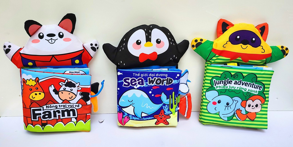 Sách vải múa rối cho bé cao cấp