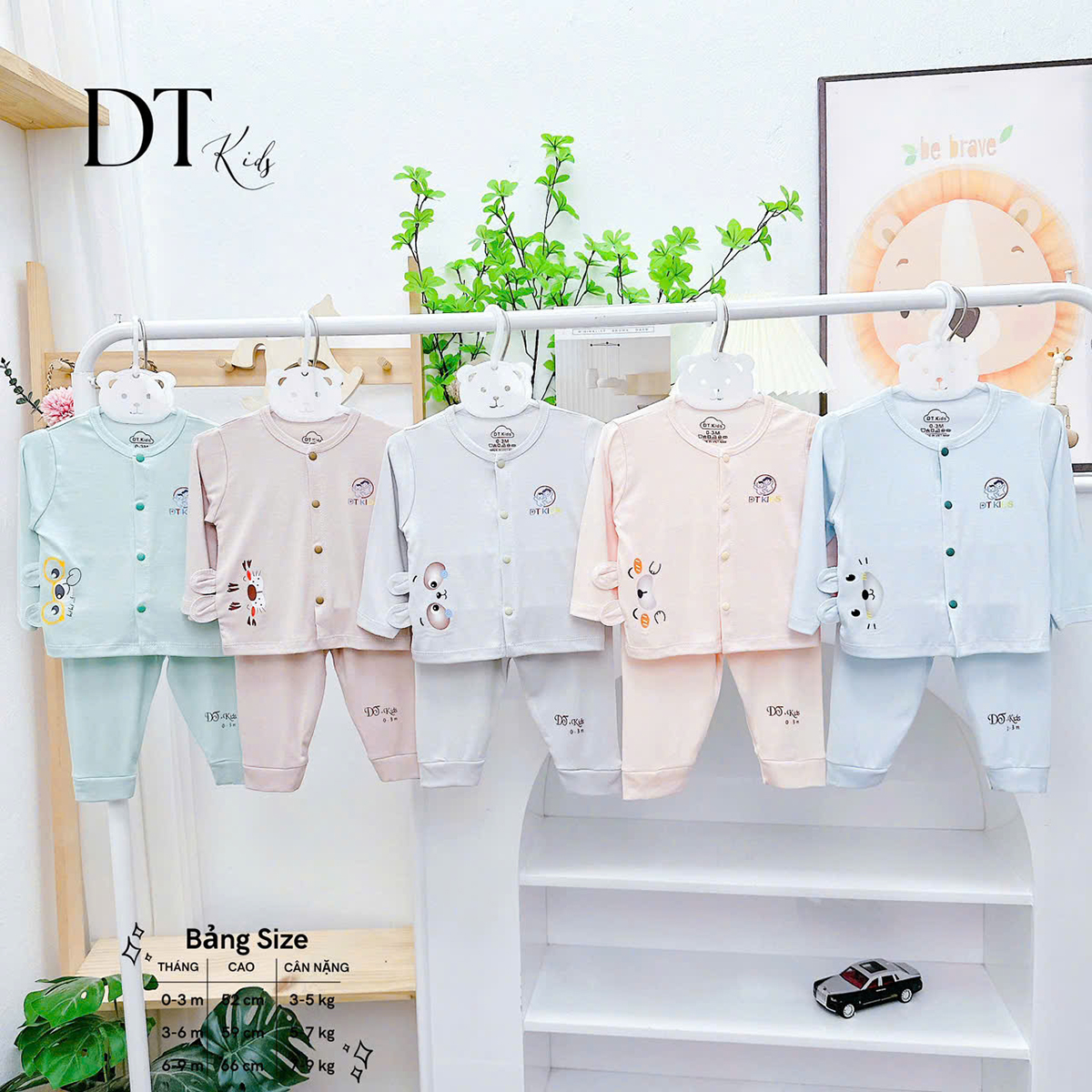 Bộ dài sơ sinh DT kids 1