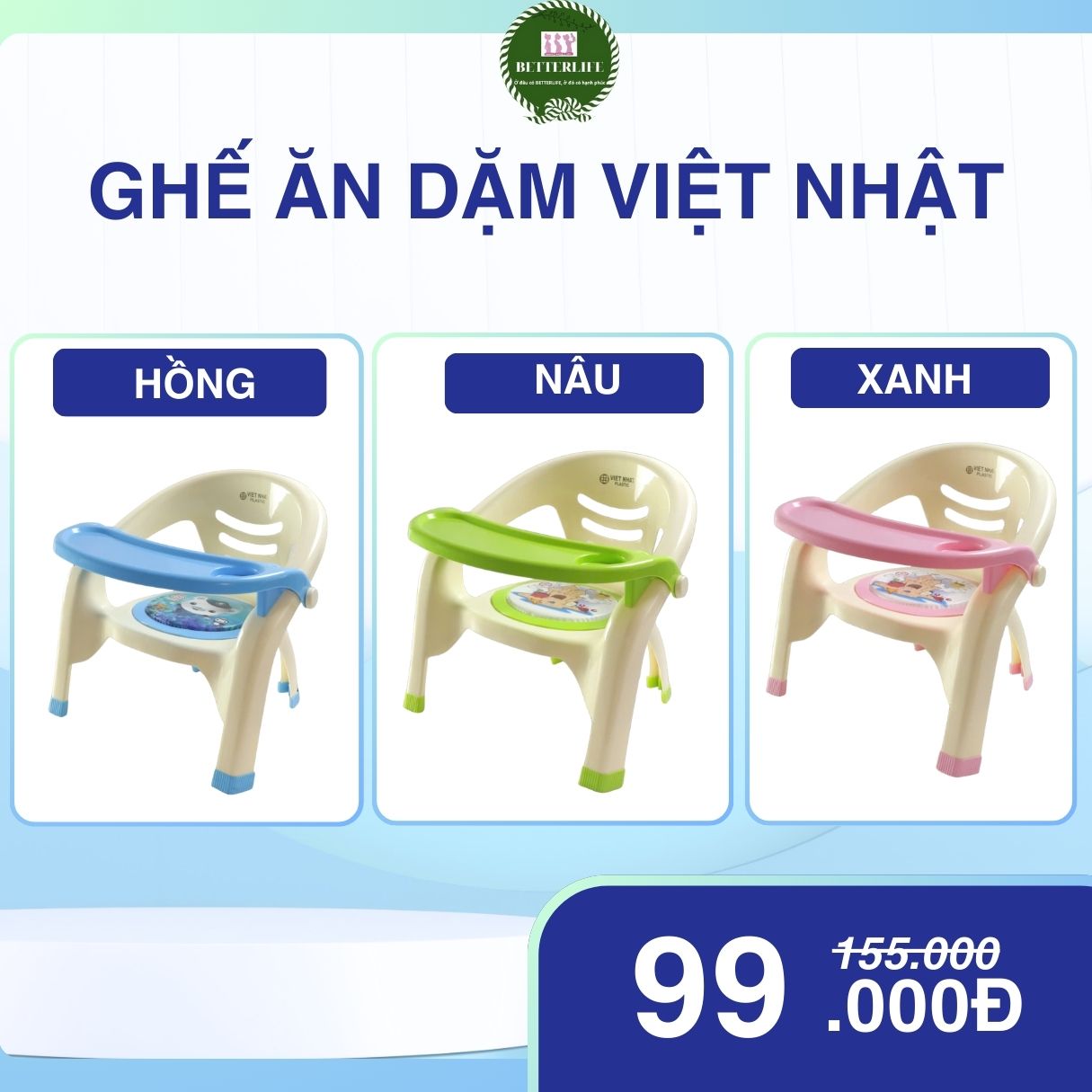 Ghế ăn dặm Việt Nhật