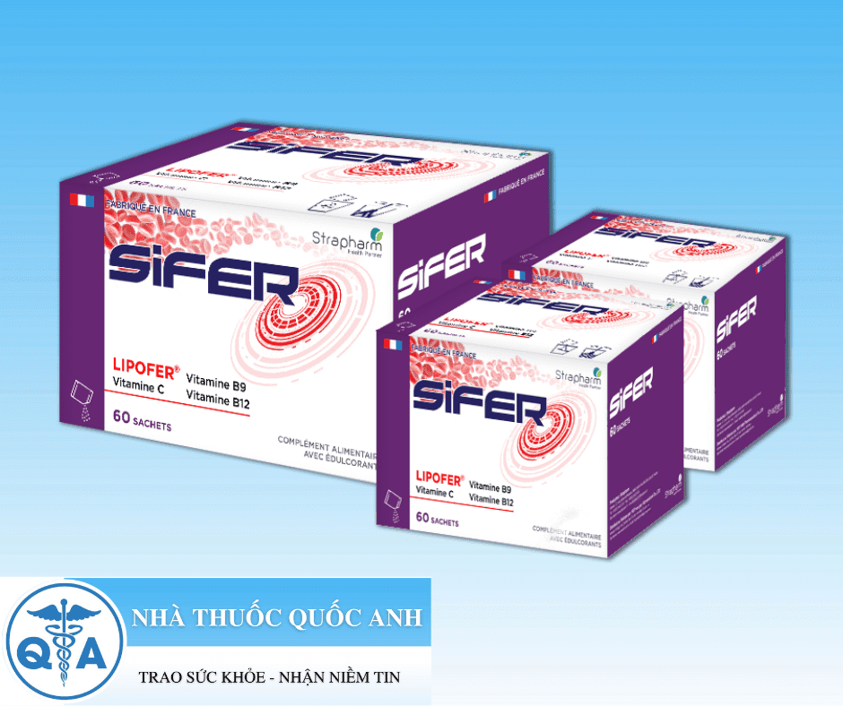Sắt bột Sifer 30 gói (9m+)