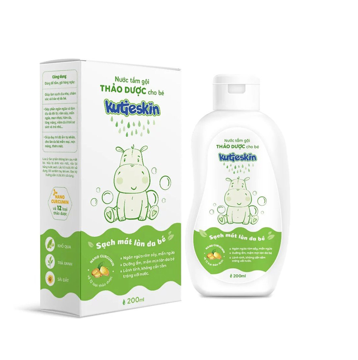 Nước tắm gội Kutieskin 200ml