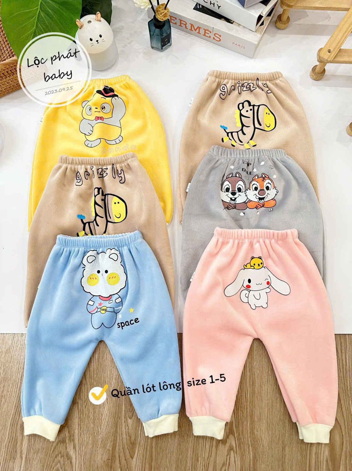 Quần nhung lót lông chục