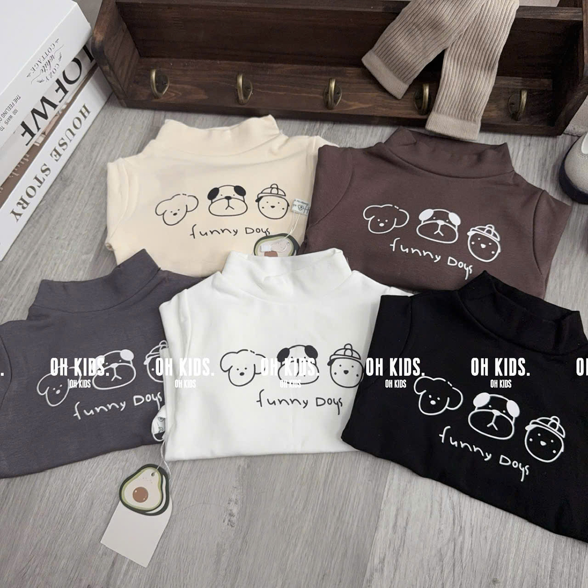 Áo giữ nhiệt Zip lông cún nhí