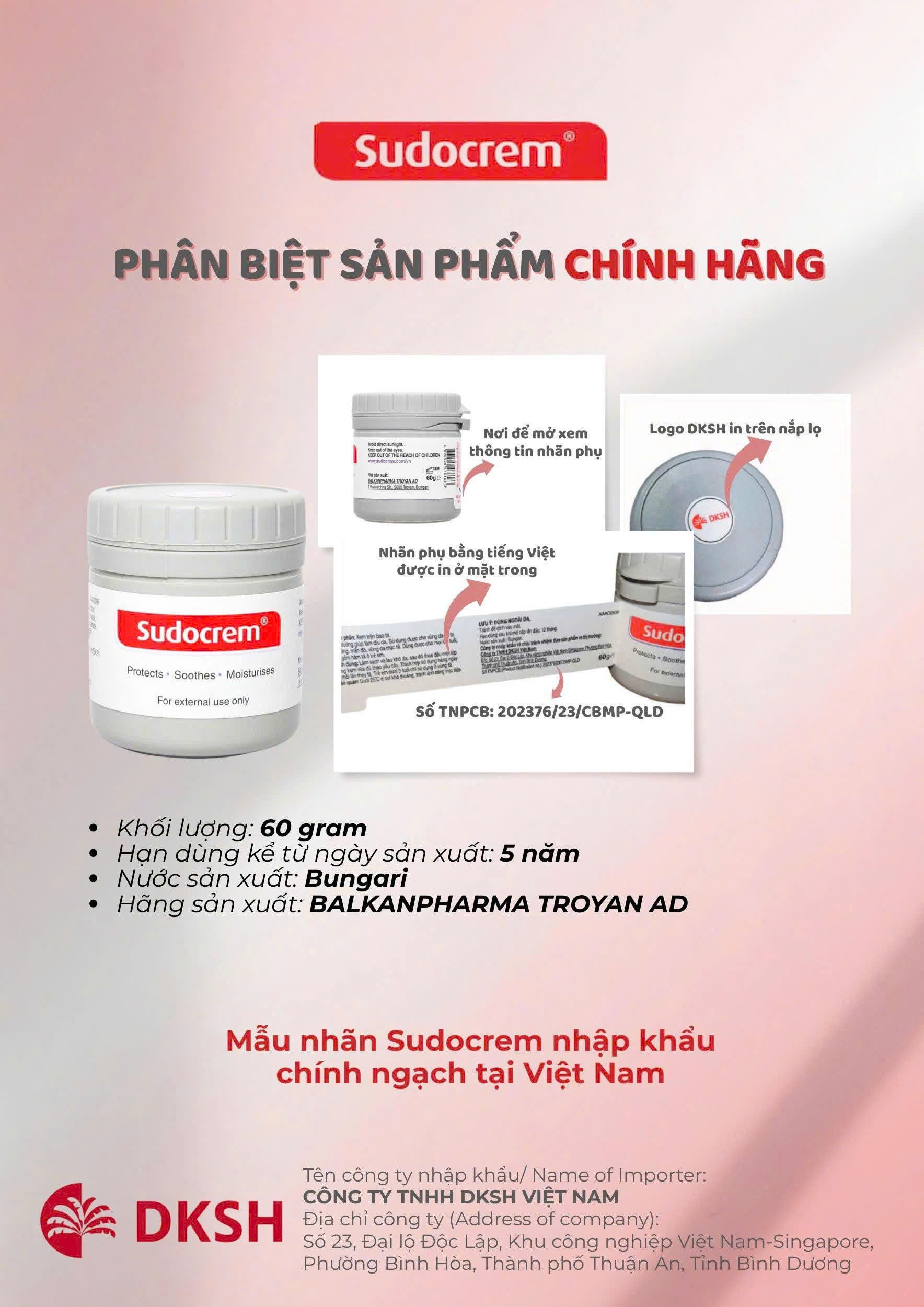 Kem hăm Soducream 60g