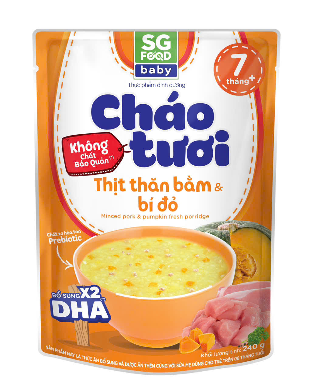 Cháo tươi SGF Baby 240g (7m+)