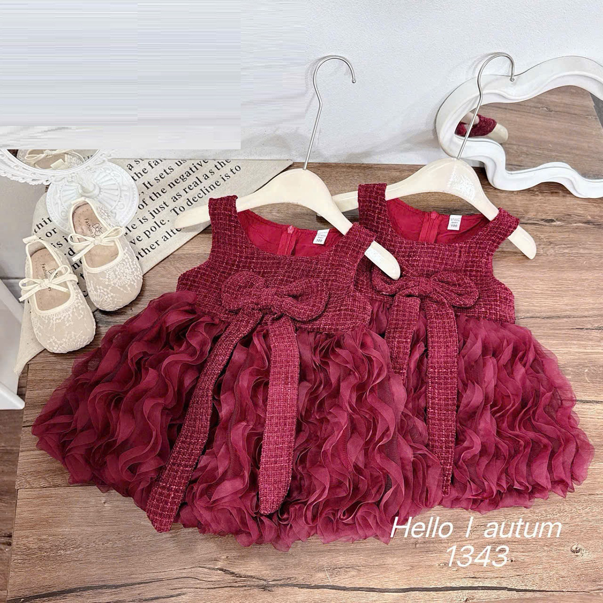 Váy Tết cao cấp 5 (váy nơ)