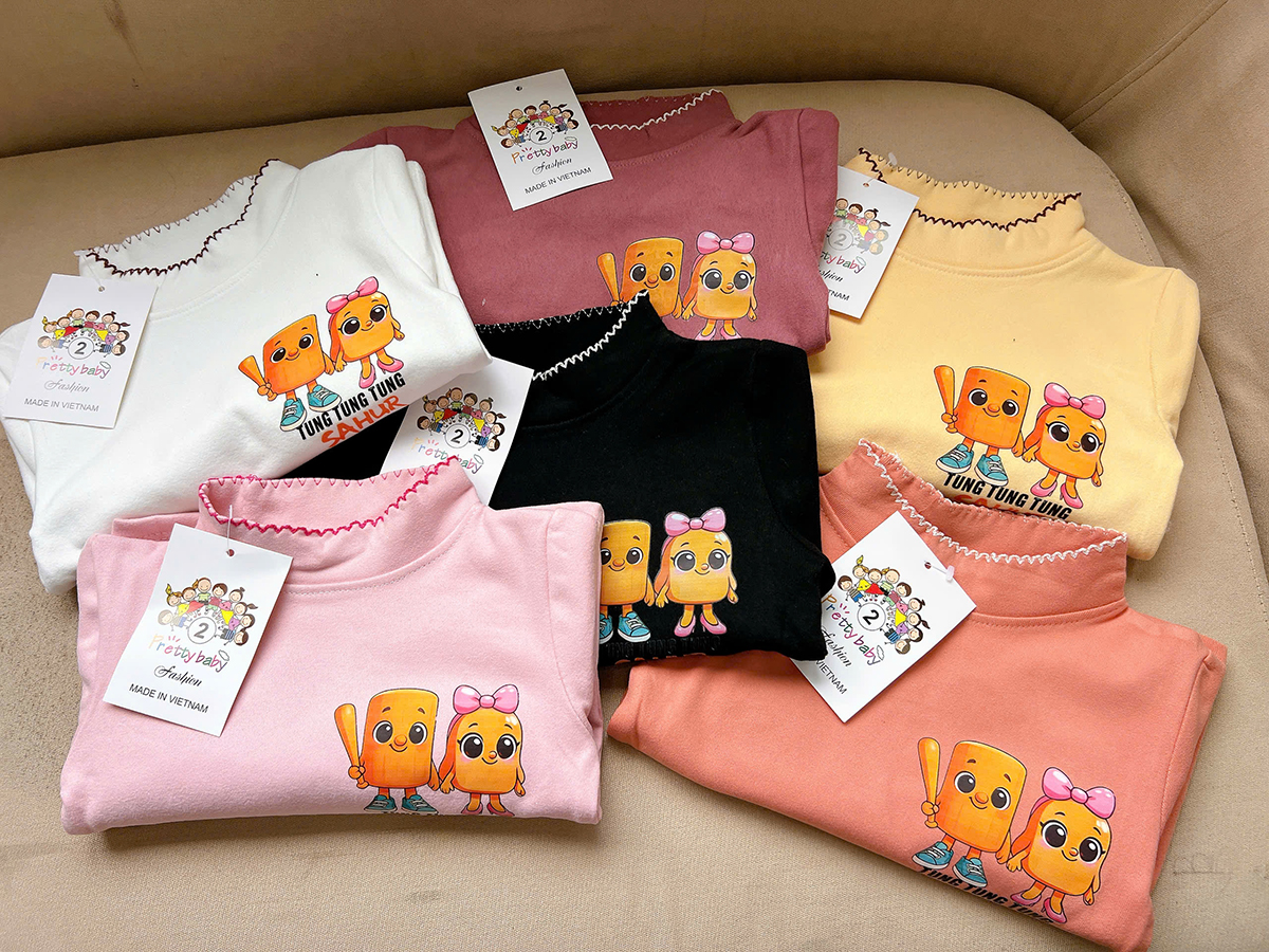 Áo giữ nhiệt Zip lông TungTung nhí