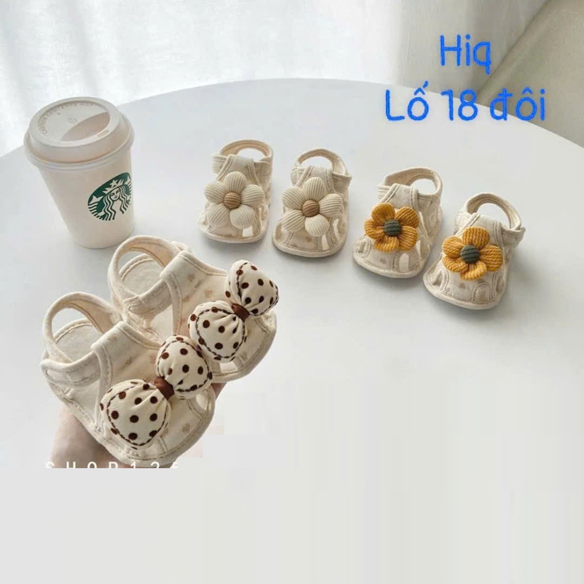 Dép giấy tập đi bé gái