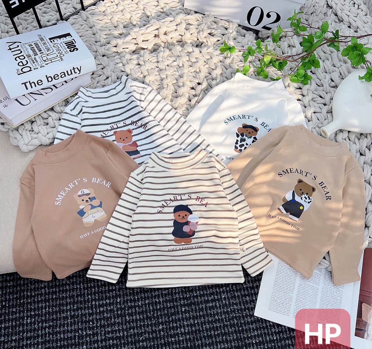 Áo giữ nhiệt Zip lông kẻ nhí 1