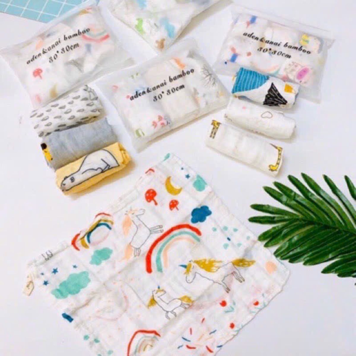 Set 3 Khăn sữa sợi tre cao cấp