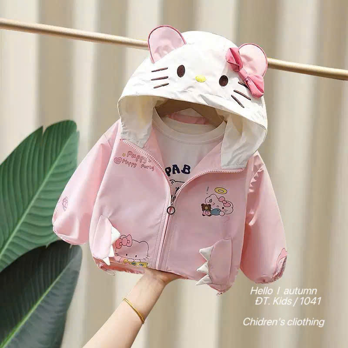 Áo khoác gió Kitty