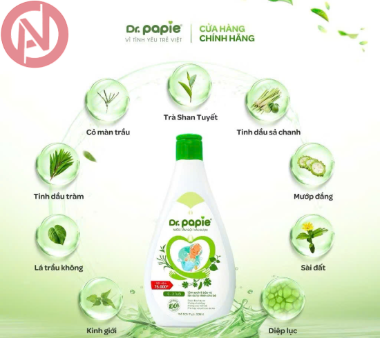 Nước tắm gội Dr Papie 500ml