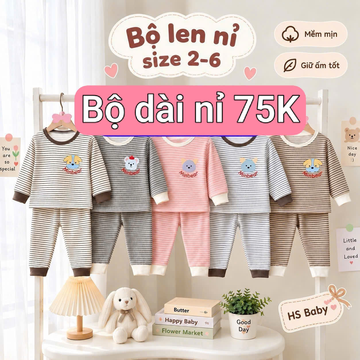 Bộ dài nỉ kẻ 3