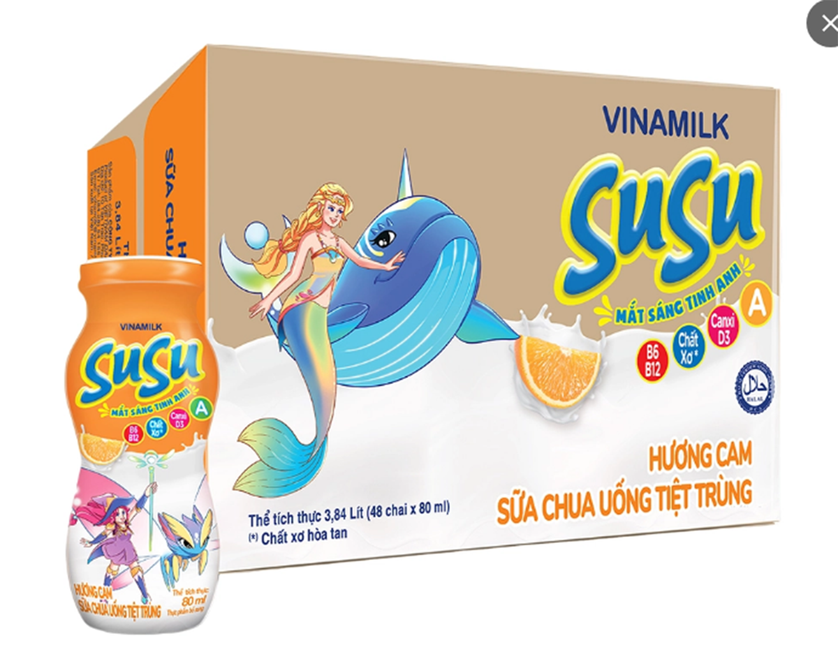 Sữa chua uống Susu cam 80ml