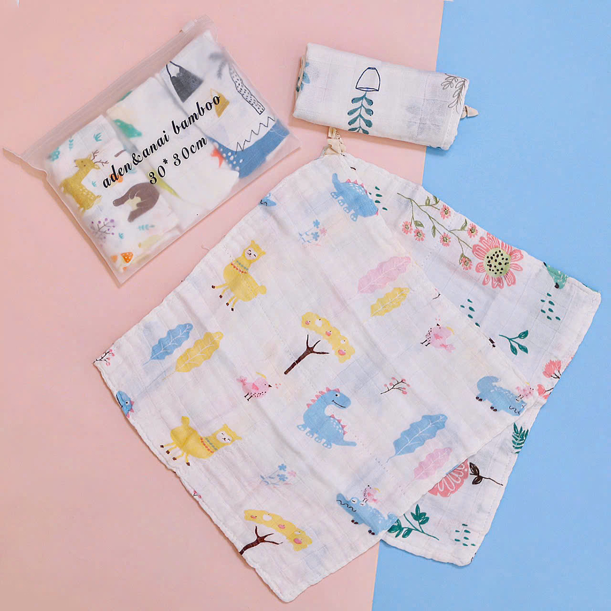 Set 3 Khăn sữa sợi tre cao cấp