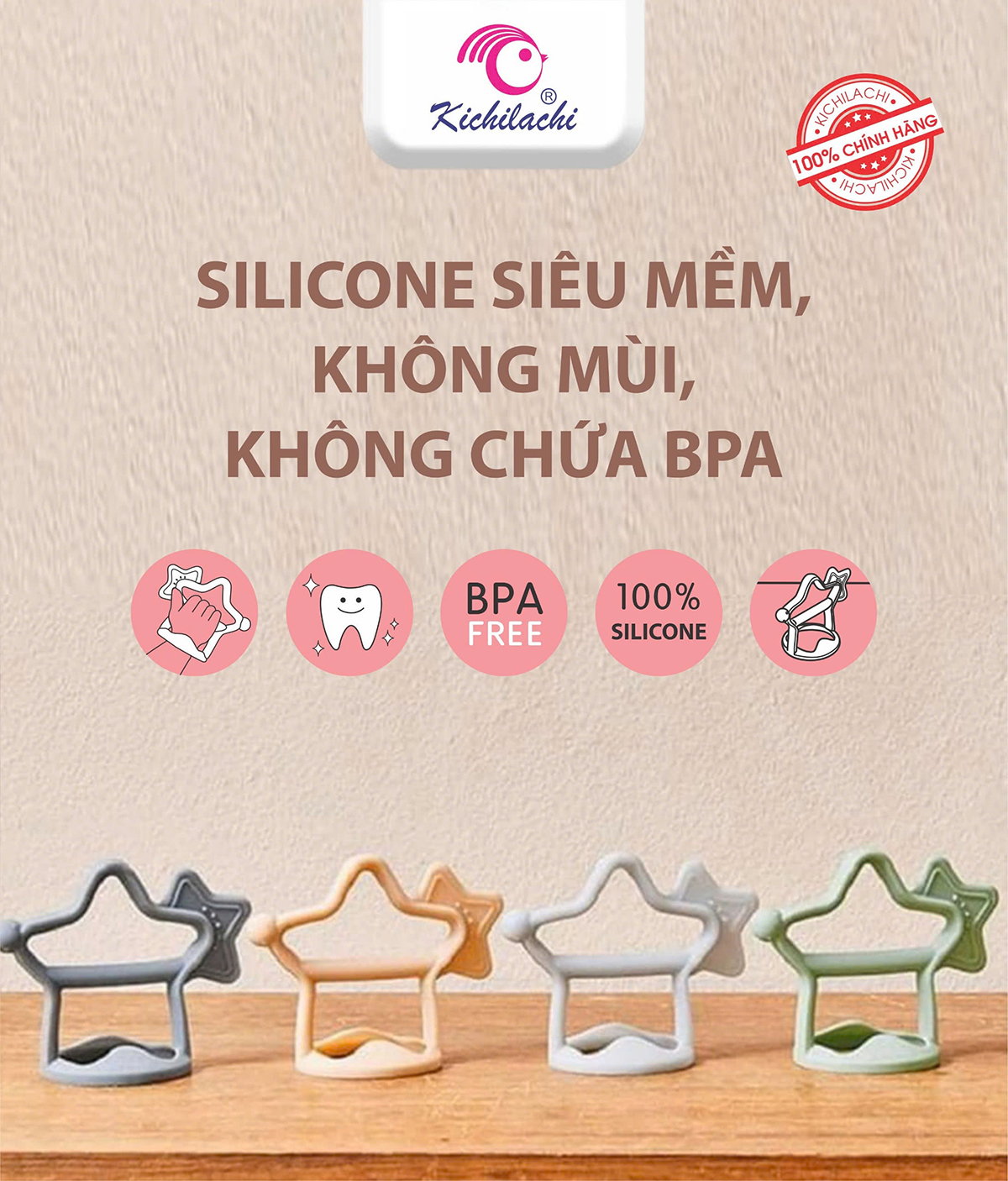 Gặm nướu sao Kichi siêu mềm