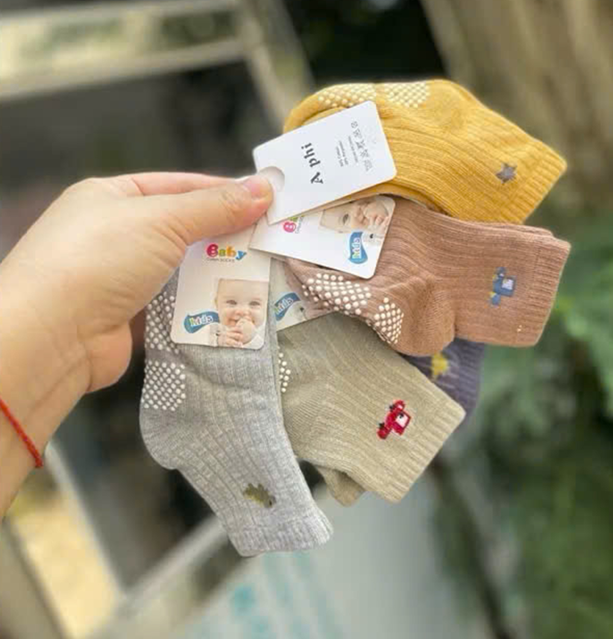 Tất chống trượt tăm (0-3 tuổi)