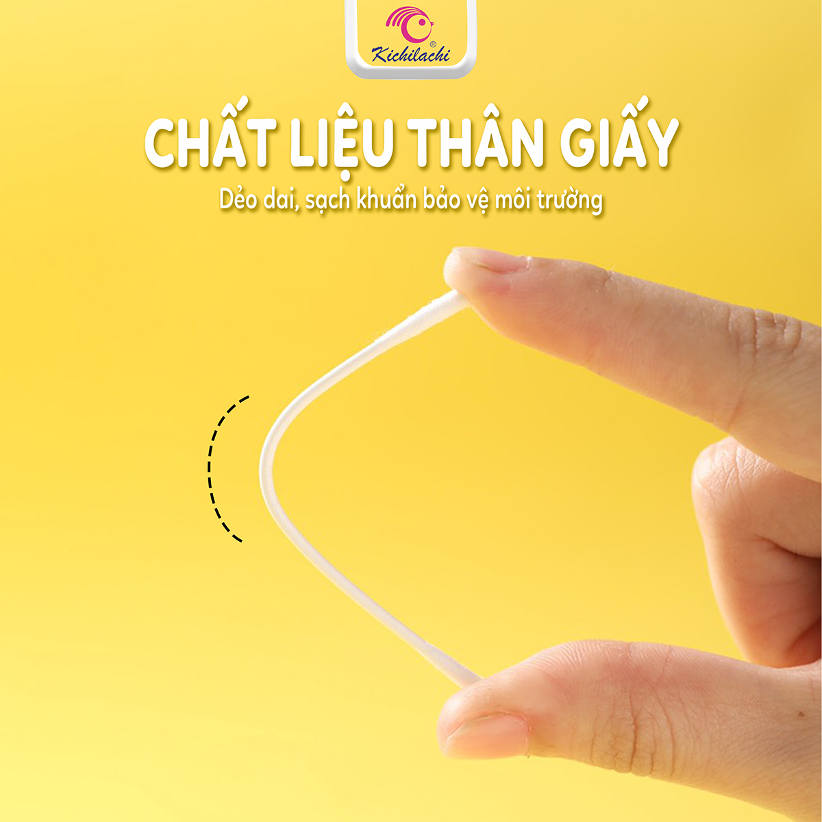 Tăm bông sơ sinh Kichi 200pcs