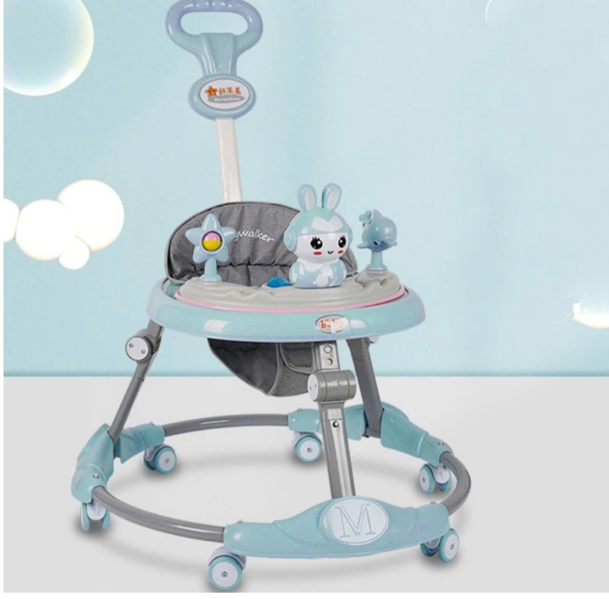 Xe tập đi thỏ (có tay đẩy)