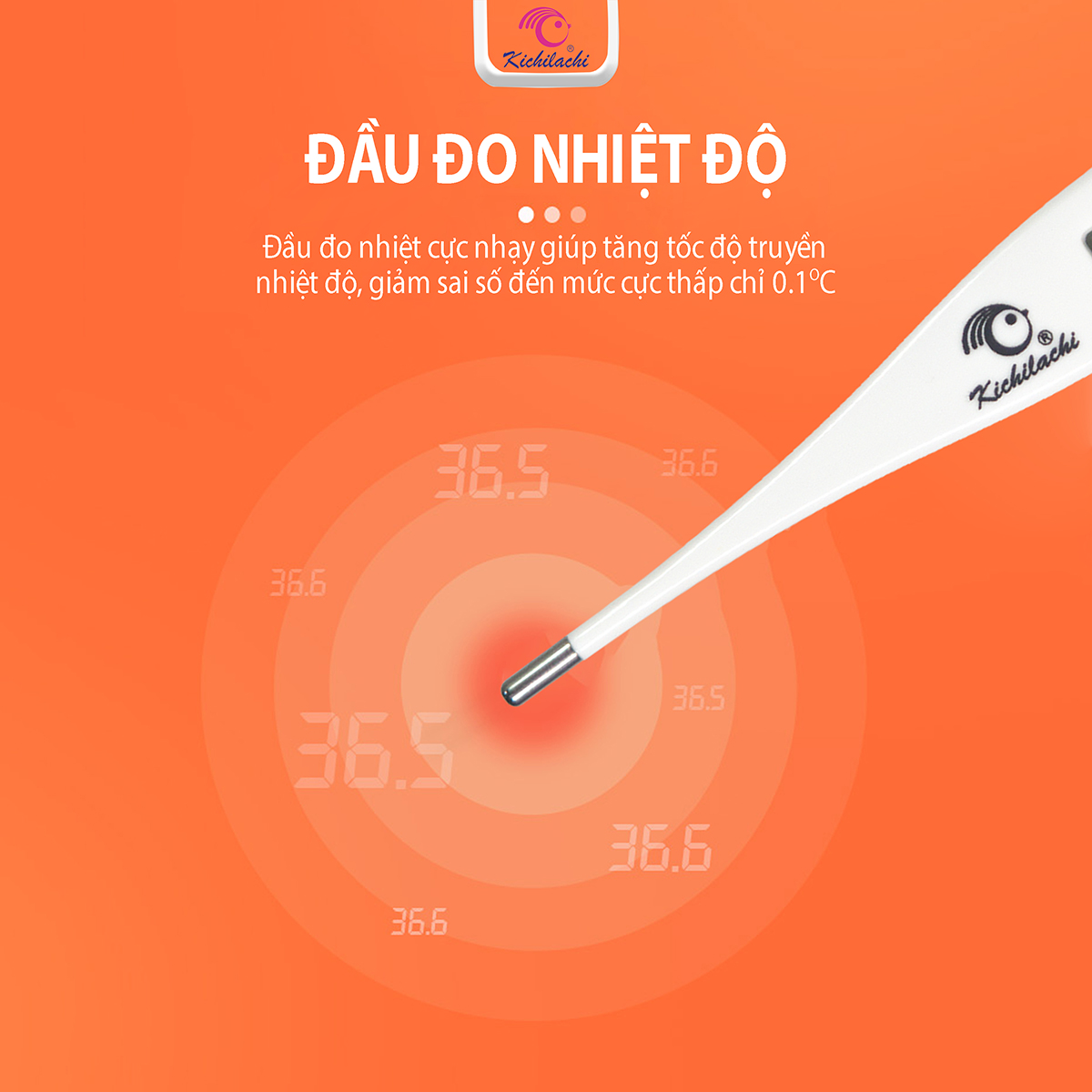 Nhiệt kế điện tử Kichi