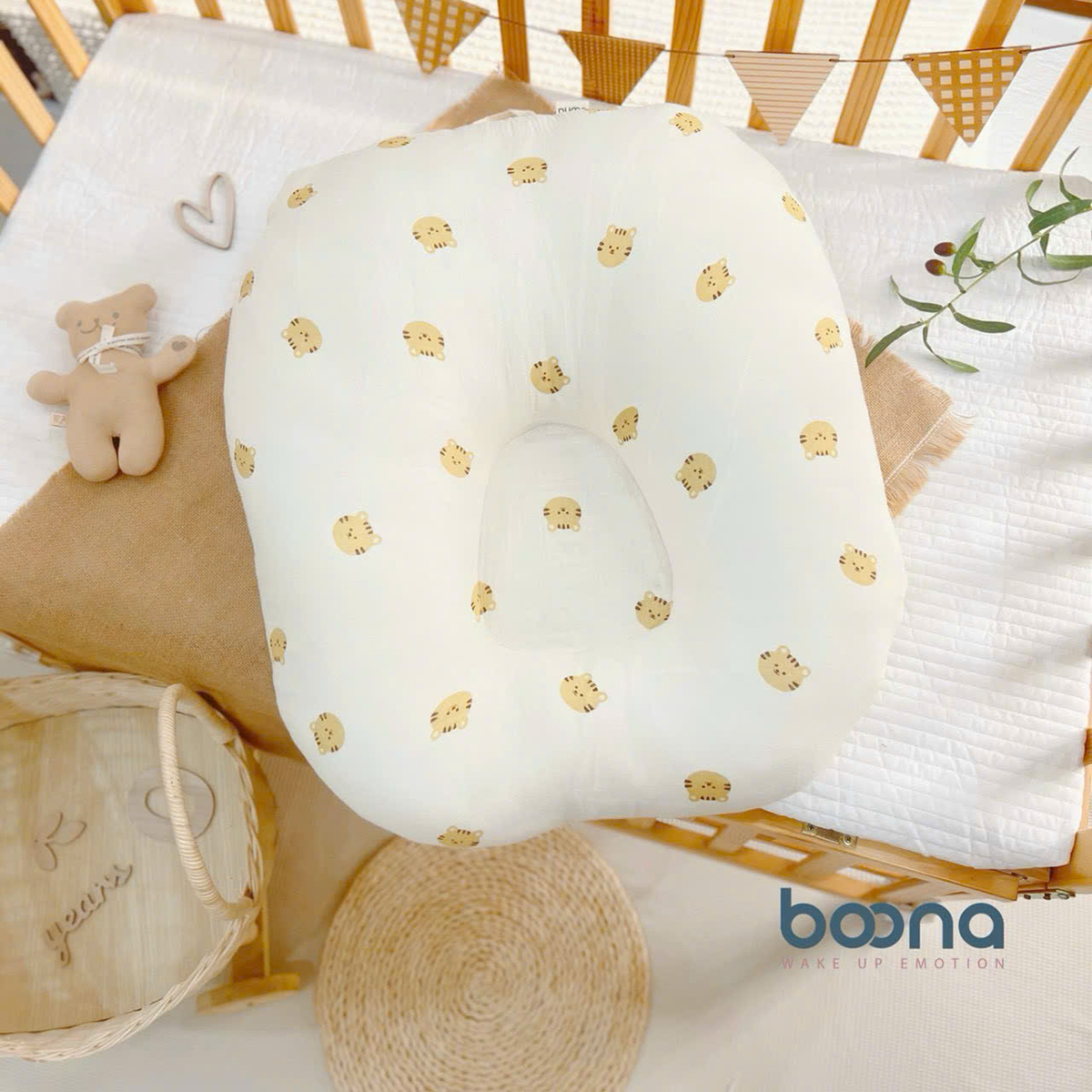 Gối chống trào ngược Boona (xô họa tiết)