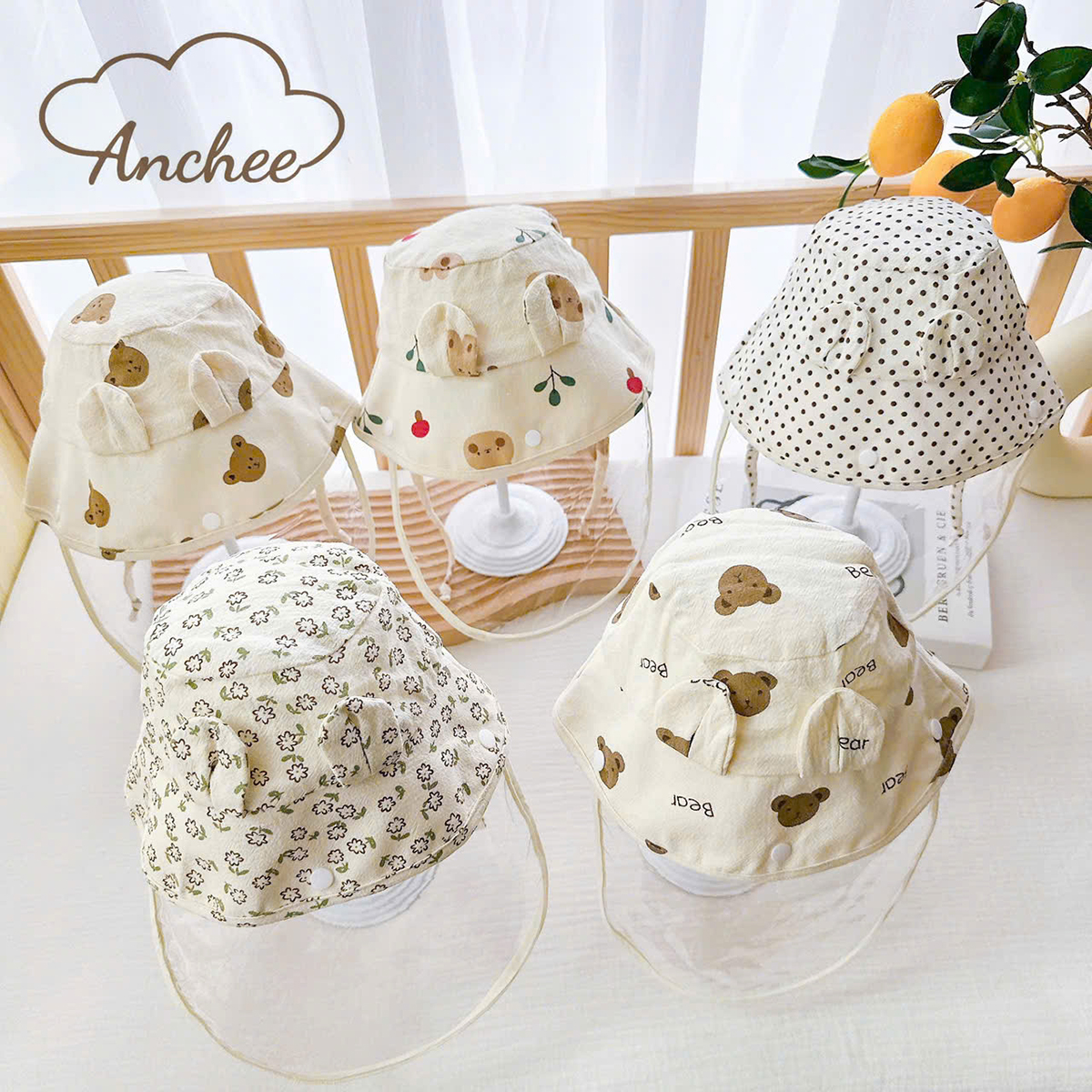 Mũ vành hãng kèm kính