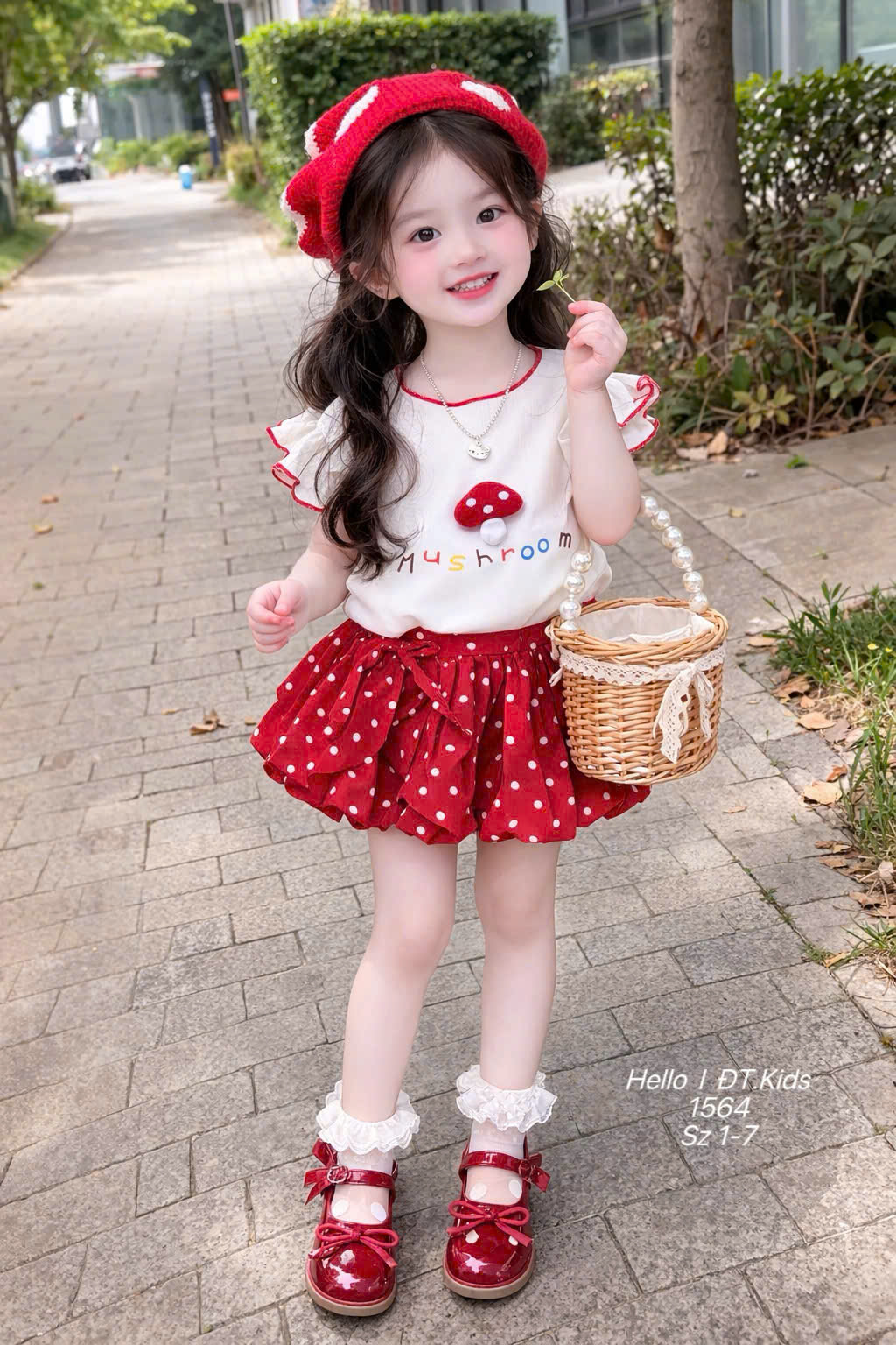 Set váy cánh tiên cây nấm