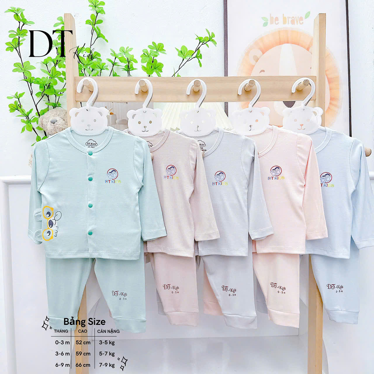 Bộ dài sơ sinh DT kids 1