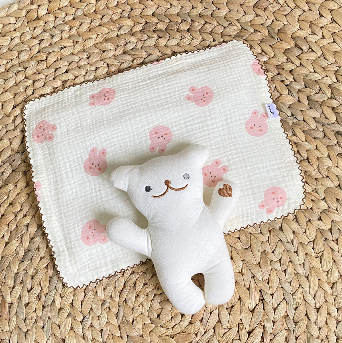 Gối sơ sinh 1cm (xô muslin)