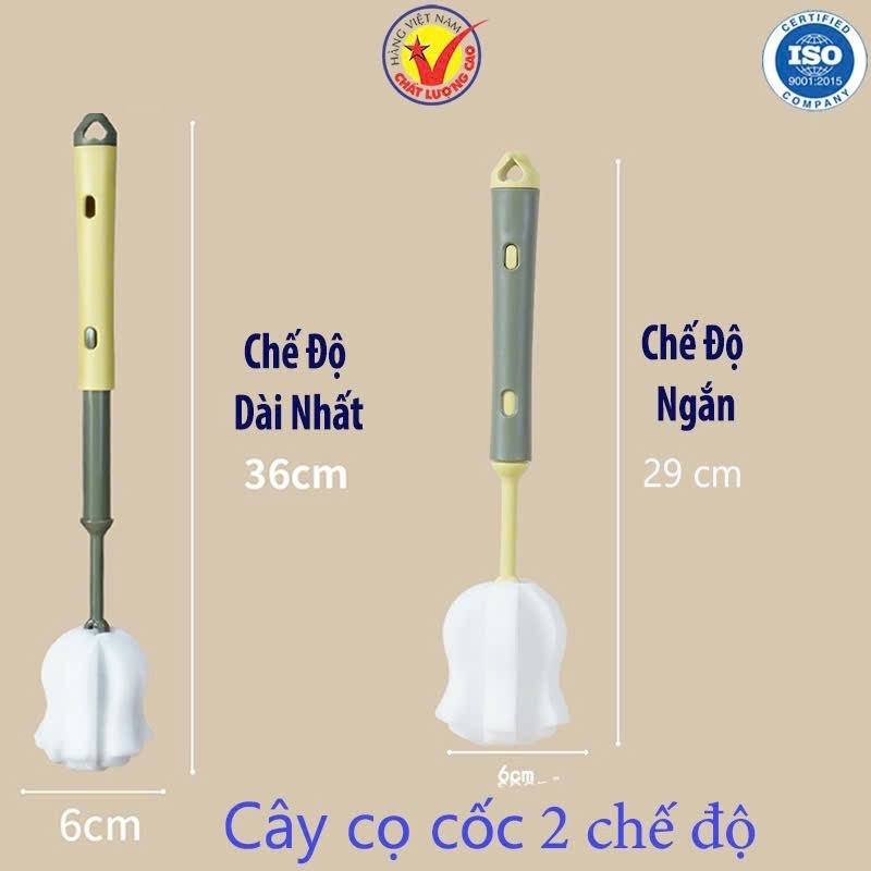 Cọ rửa bình mút xốp