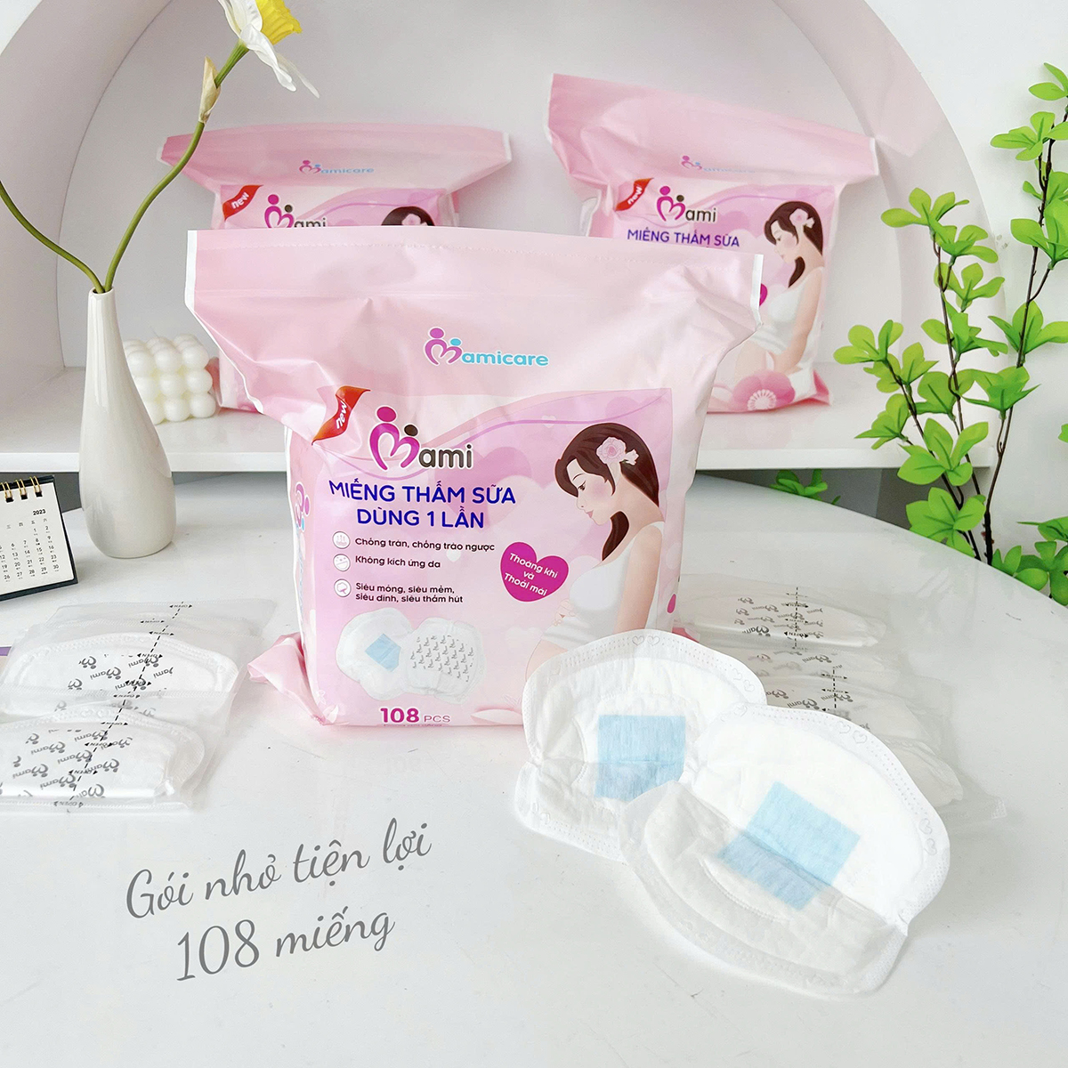 Miếng lót thấm sữa Mamicare 108pcs
