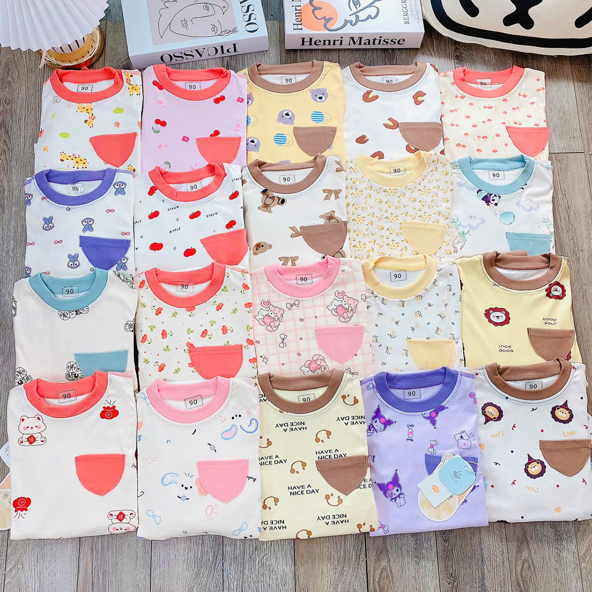 Bộ zip lông phối túi 1