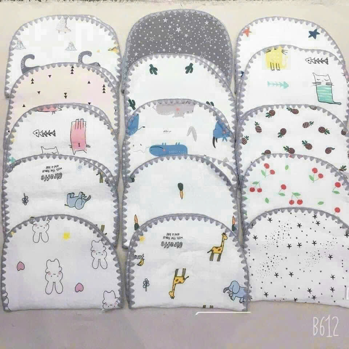 Gối sơ sinh xô 10 lớp