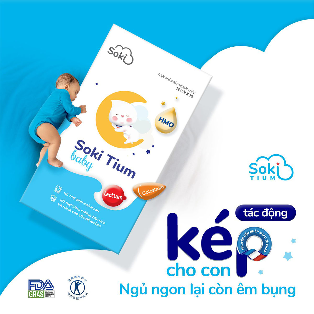 Ngủ ngon Sokitium Baby (tiêu hóa)