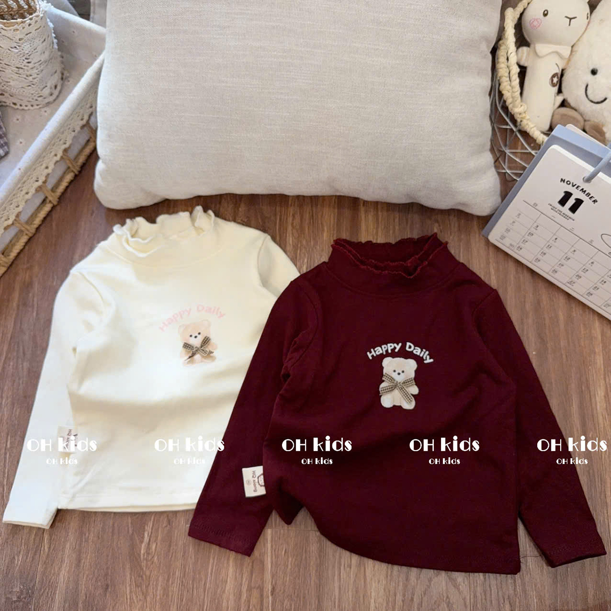 Áo giữ nhiệt cotton cổ bèo