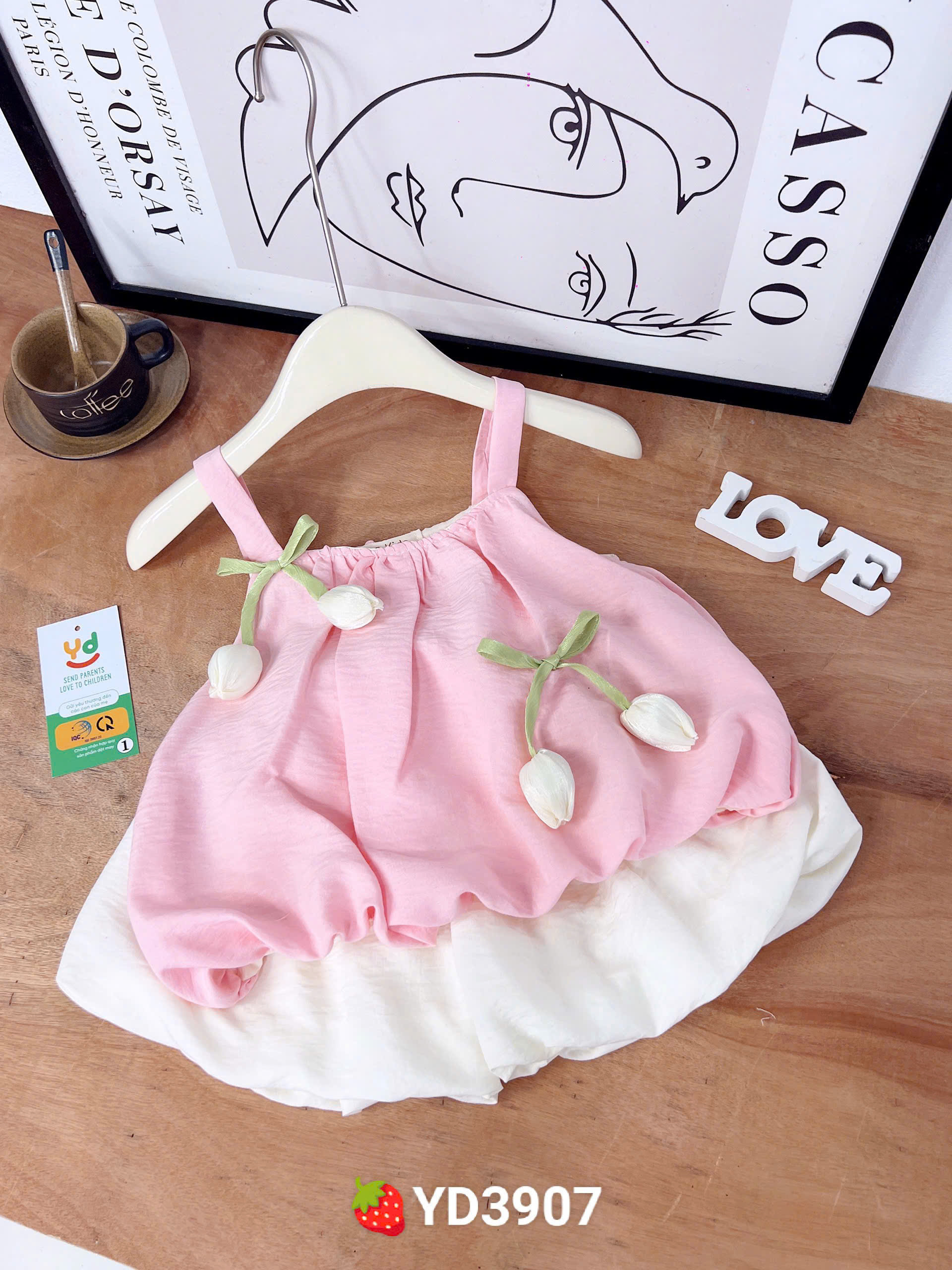 Bộ 2 dây hoa sen xô lụa