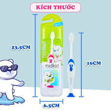 Bàn chải đánh răng cho bé Midkid (cước)