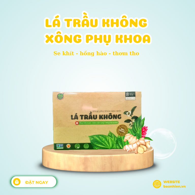 Xông lá trầu không vùng kín Bảo Nhiên