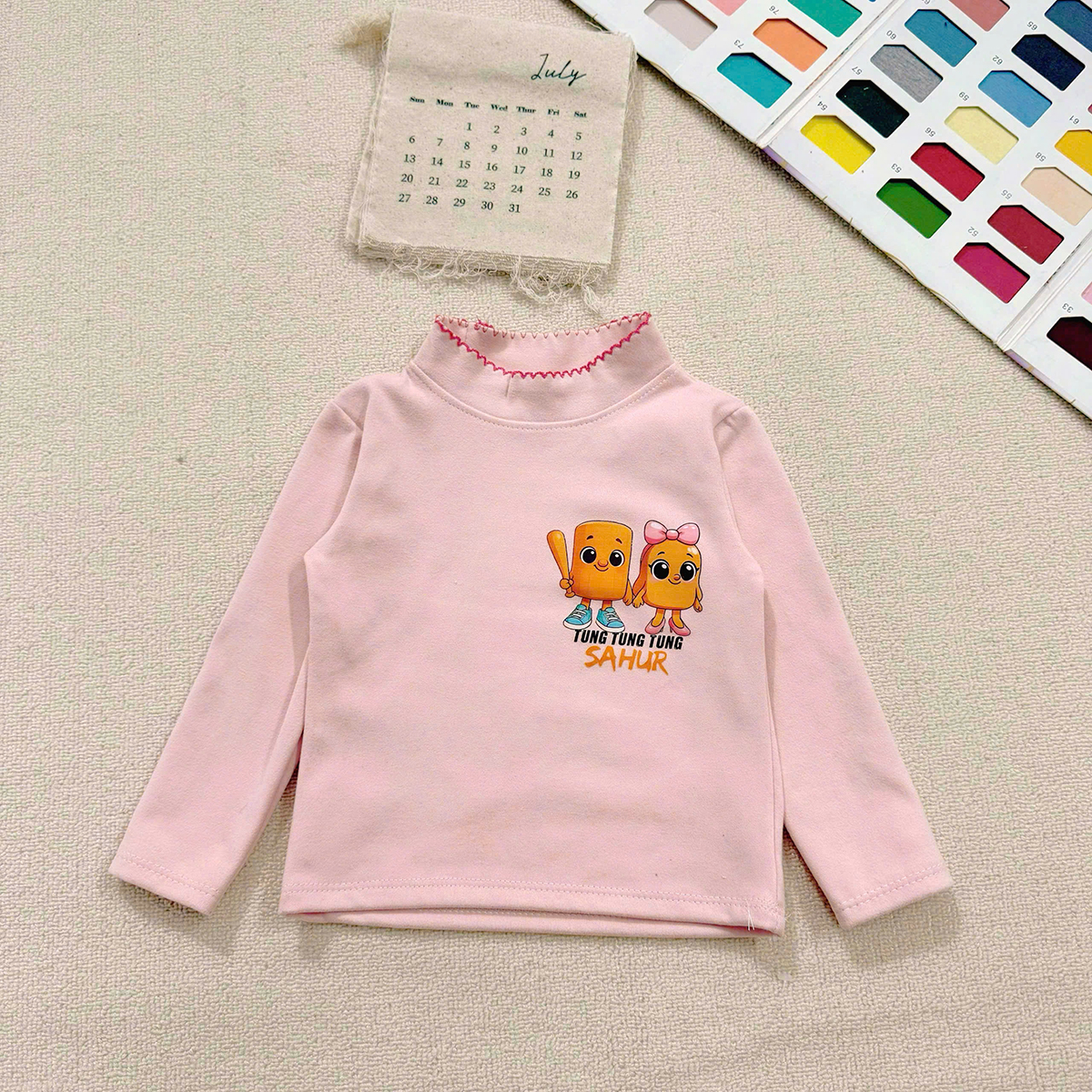 Áo giữ nhiệt Zip lông TungTung nhỡ