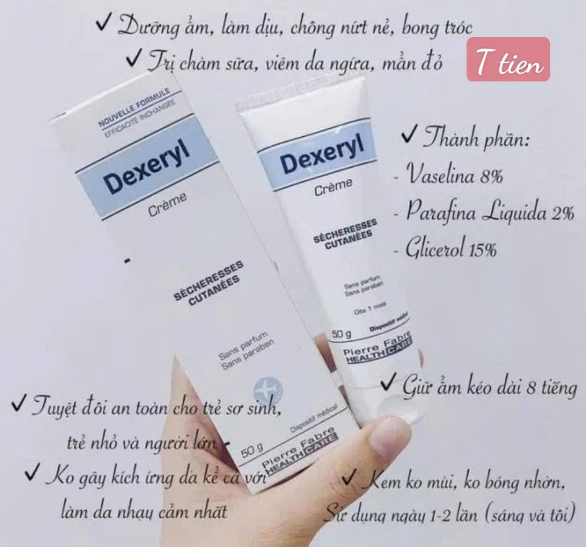 Kem bôi chàm sữa Dexeryl 50ml