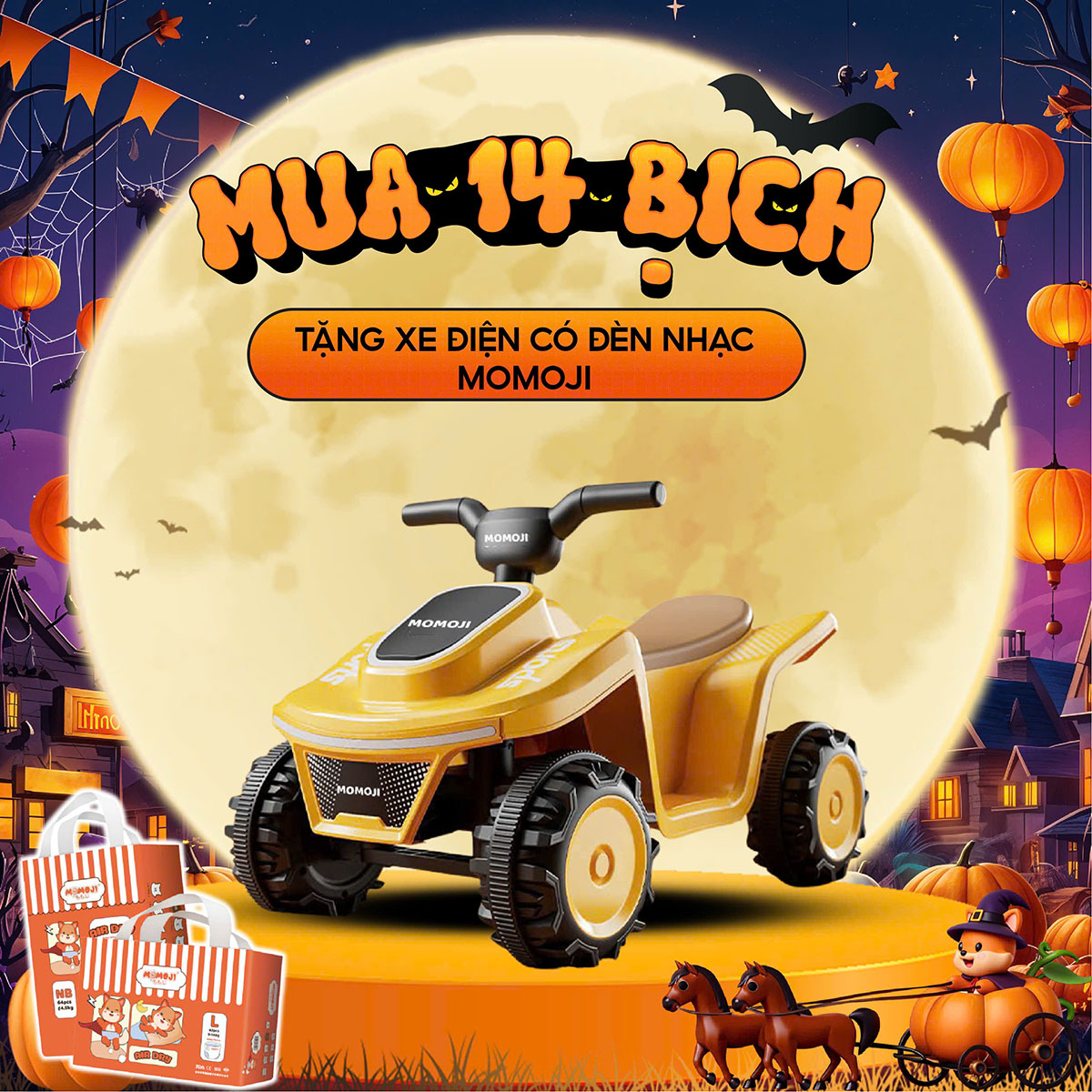 (Có quà) Bỉm quần Momoji