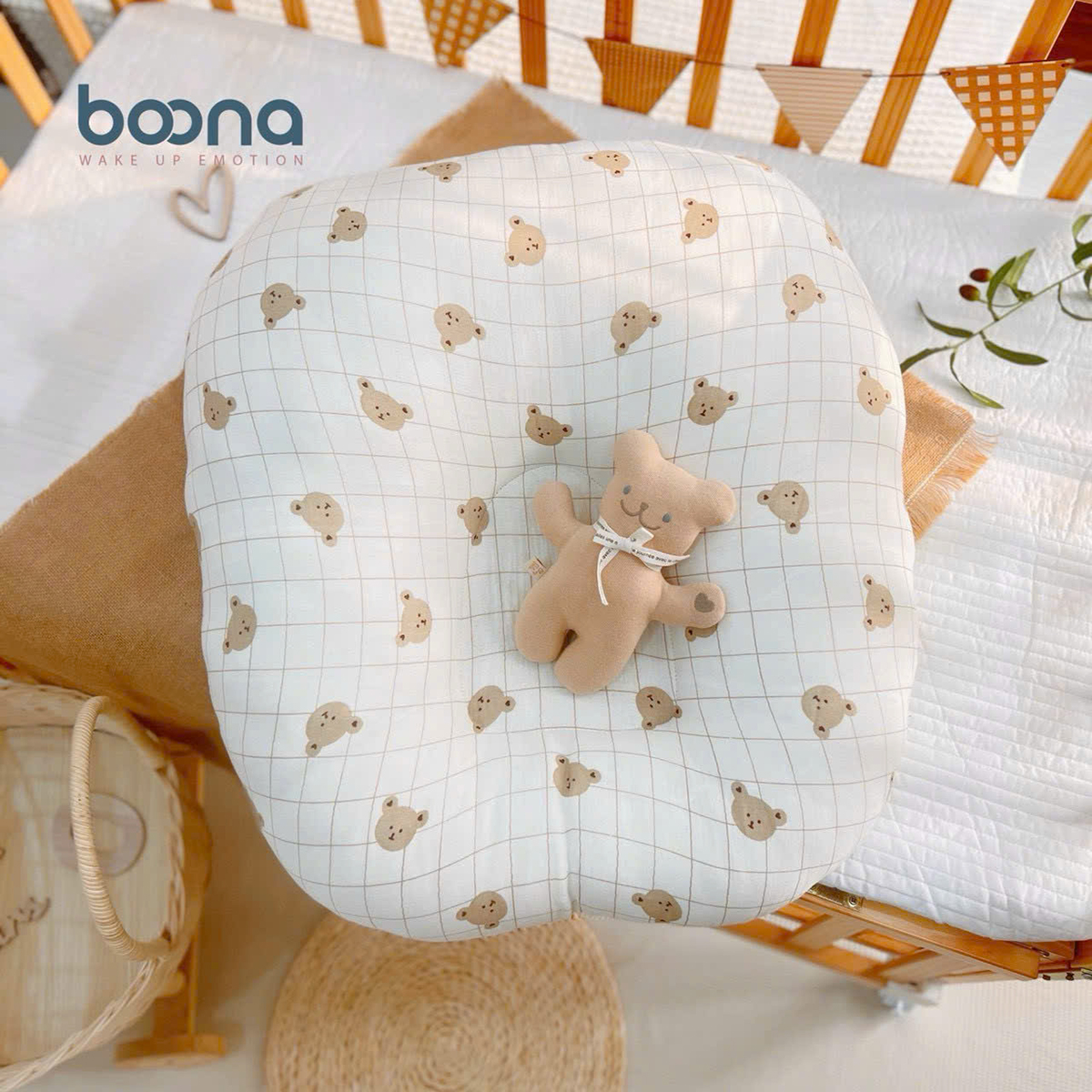 Gối chống trào ngược Boona (xô họa tiết)