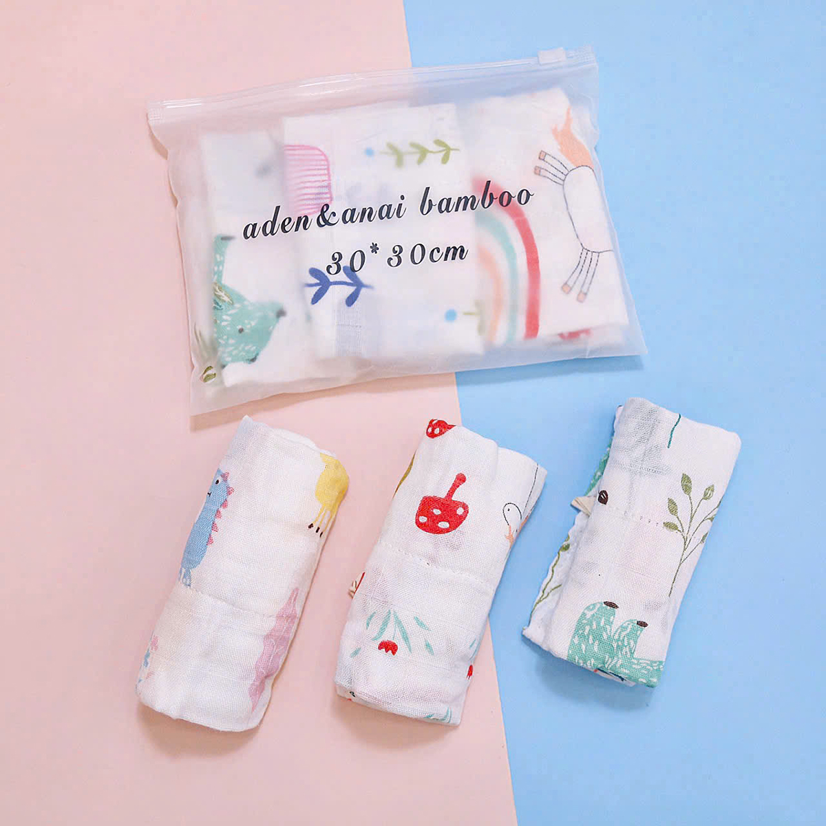 Set 3 Khăn sữa sợi tre cao cấp