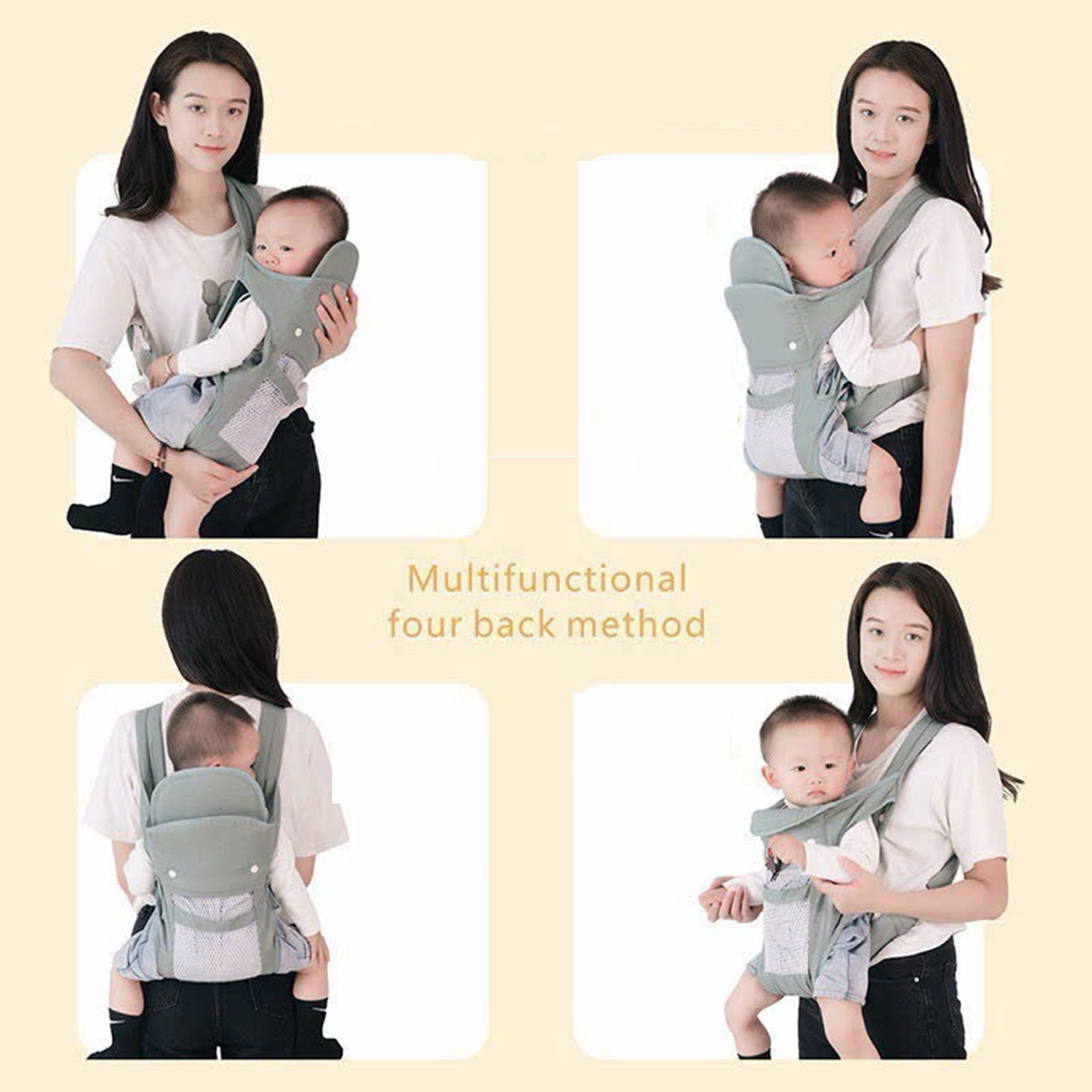 Địu cho bé (không bệ chống gù)