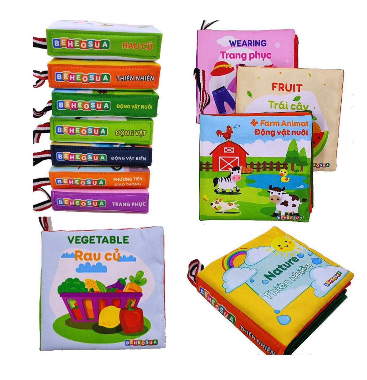 Sách vải theo chủ đề cho bé