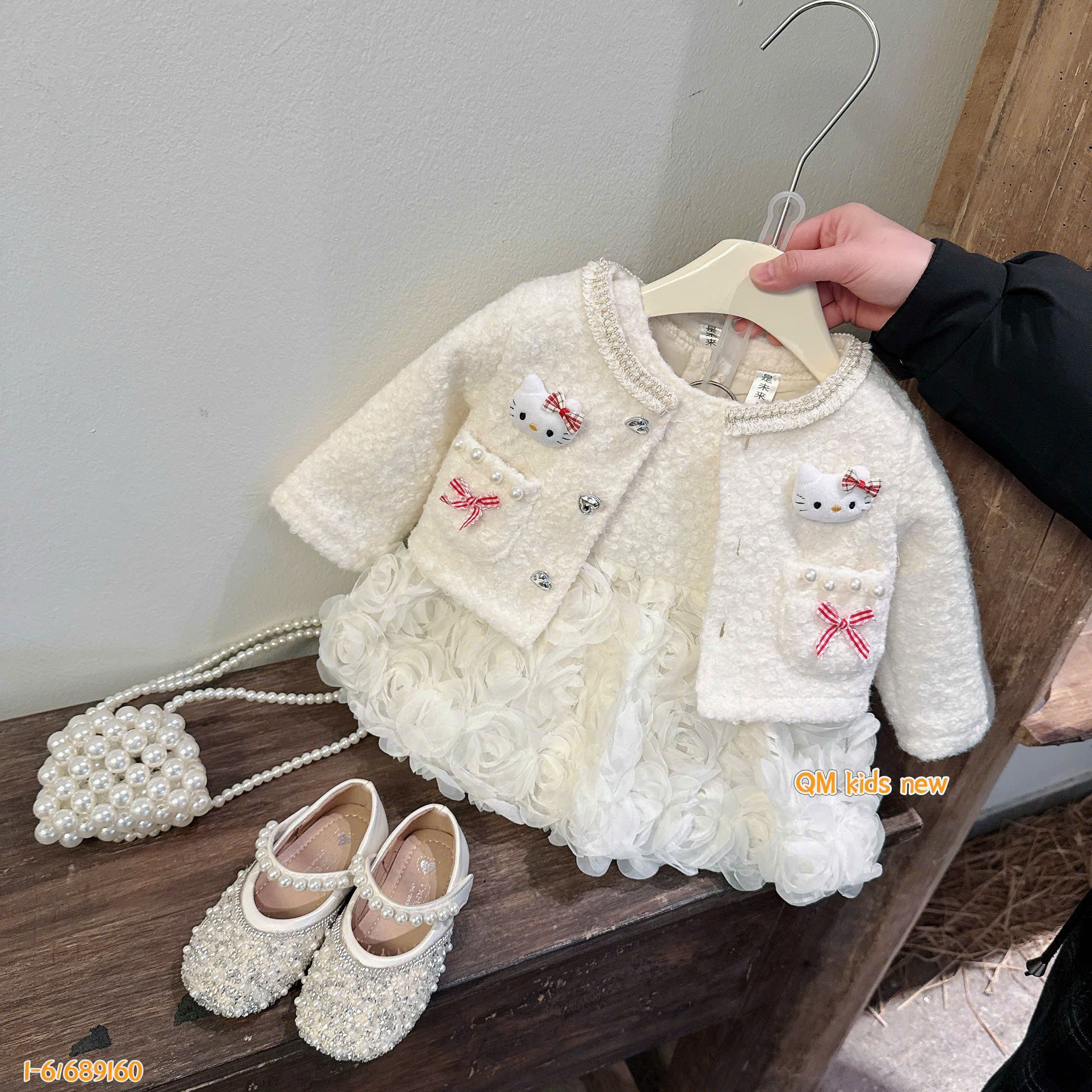 Váy Tết cao cấp 9 (lông cừu)